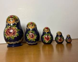 030 handpaintedfloralmatryoshkarussiann