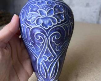 252 royaldoultonartnouveaublueceramicw
