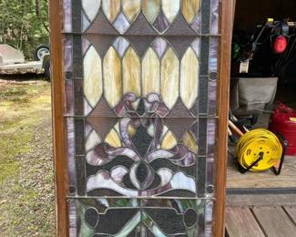 007 gorgeouslargeantiquestainedglassext