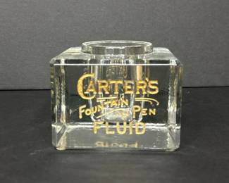 093 vintagecartersfountainpenfluidglas