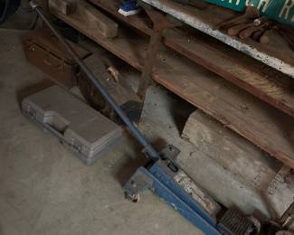 Blue Hydraulic Floor Jack - 2 Ton Capacity