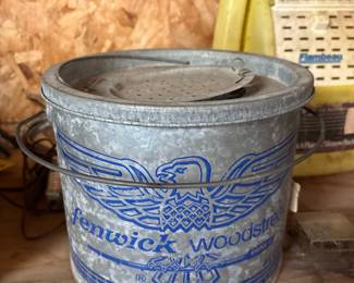 Fenwick Woodstream Galvanized Metal Minnow Bucket