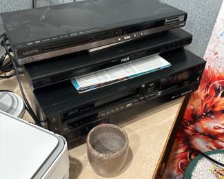 Toshiba DVD Player and Sharp VHS VCR Combo