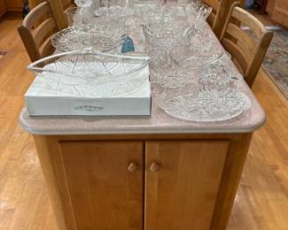 Waterford Crystal "Geometric Dublin" Bowl and Assorted Crystal Tableware