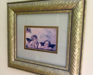 Framed Print of Cherubs from Raphael's Sistine Madonna