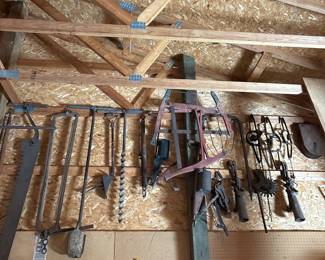 Collection of Vintage Agricultural and Hand Tools