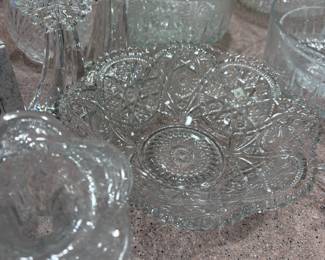 American Brilliant Cut Glass "Star" Pattern Bowl