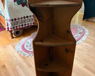 Pine Corner Shelf Unit