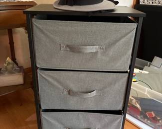 3-Drawer Fabric Storage Cart with Wheels