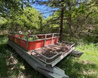 Pontoon Boat Garden Bed Conversion