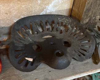 Cast Iron Tractor Seat - Buckeye Akron Aultman Miller & Co.