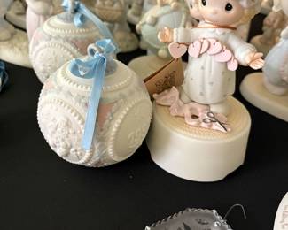Precious Moments "The Joy of Sharing" Ornament and Figurine Lot