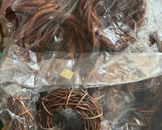 Bulk Lot of Mini Grapevine Wreaths and Twig Bundles