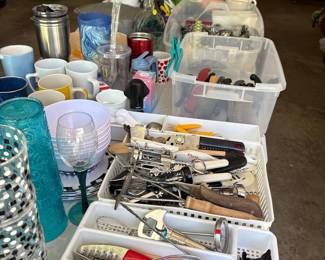 Assorted Kitchen Gadgets and Serveware