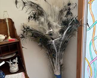 Peacock Feather Arrangement