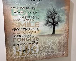 Marta Rae 'In This House We' Inspirational Canvas Print