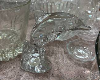 Princess House Wonders of the Wild Crystal Dolphin Figurine