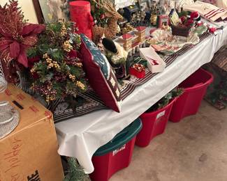 Assorted Christmas Decorations and Collectibles