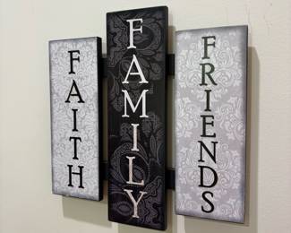 Faith Family Friends Wall Art Set