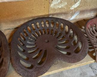 Antique Cast Iron Tractor Seat - Champion