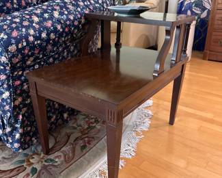Mersman 7640 Mahogany 2-Tier Step Side Table