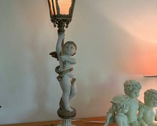 Capitol Mould Casting Co. NY Cherub Lamp