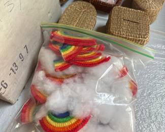 Crocheted Rainbow Appliques with Stuffing