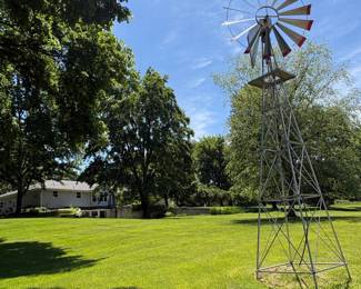 Galvanized Steel Farm Windmill