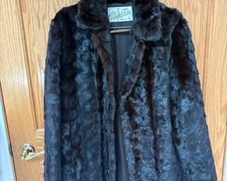 Capitol Furs Black Mink Fur Coat