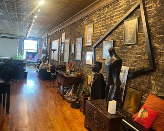 Just a small glimpse of the dozens of FRAMED ART