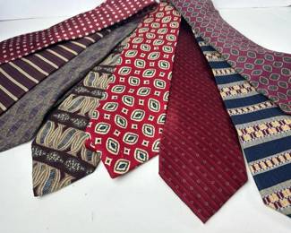 087 lotof8mensdesignernecktiesbrooks
