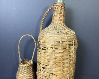030 large5gallonvintagegreenglassdemij