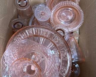 290 largemysterylotofvintagepinkdepres