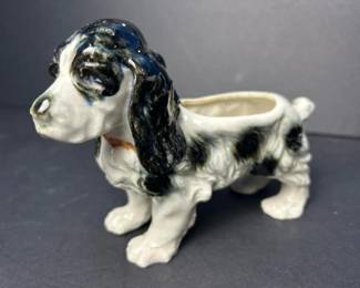 092 mcmsmallvintagespanieldogceramicpl