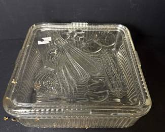 271 vintagefederalglasssquarebakingdish