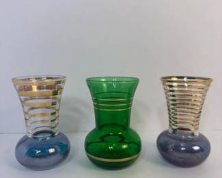 295 setof3vintagehandblownglassbudva