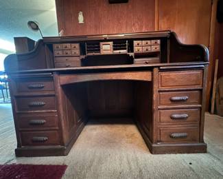 Antique Roll Top Desk