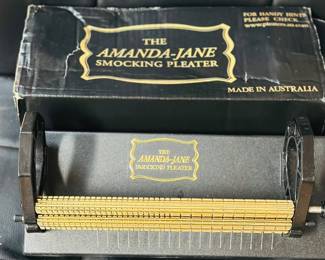 Amanda Jane smocking pleater machine with original box, made in Australia 