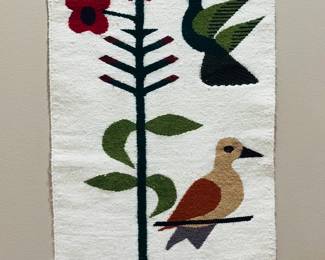 Handwoven wool tapestry 
