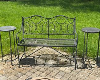 Metal bench 