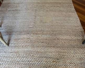 5' x 8' Jute rug, handwoven 