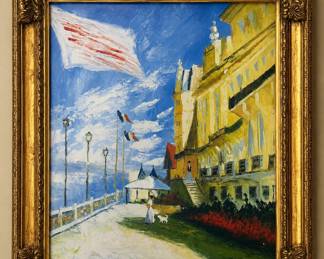 After Monet , Oil on Canvas , 26" x 30" Framed 