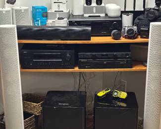 Electronics, cameras, speakers, 