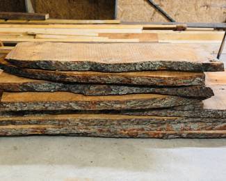 Cherry live edge kiln dried slabs 