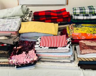 Large collection of fabric 