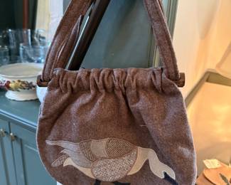 Handmade wool craft purses