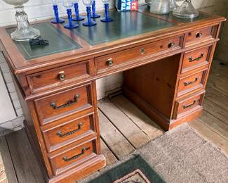 Leather topped desk