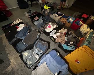 Bins of Clothes