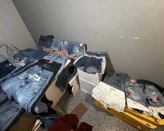 denim pants, denim shorts