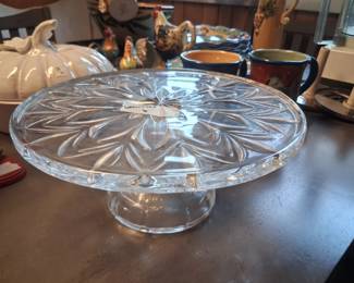 Waterford Cake Footed Cake Plate 